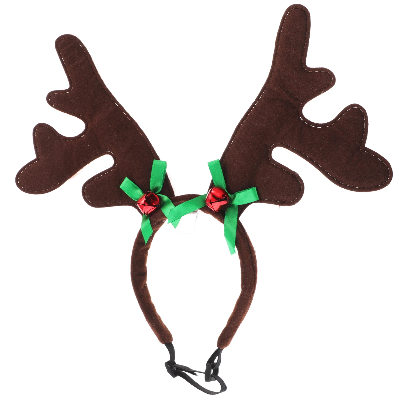 

Pet Christmas Head Dog Antler Headband Green Bowknot Adorable Costume for Party Photo Xmas Head Hoop Decor Dog Headband Decor