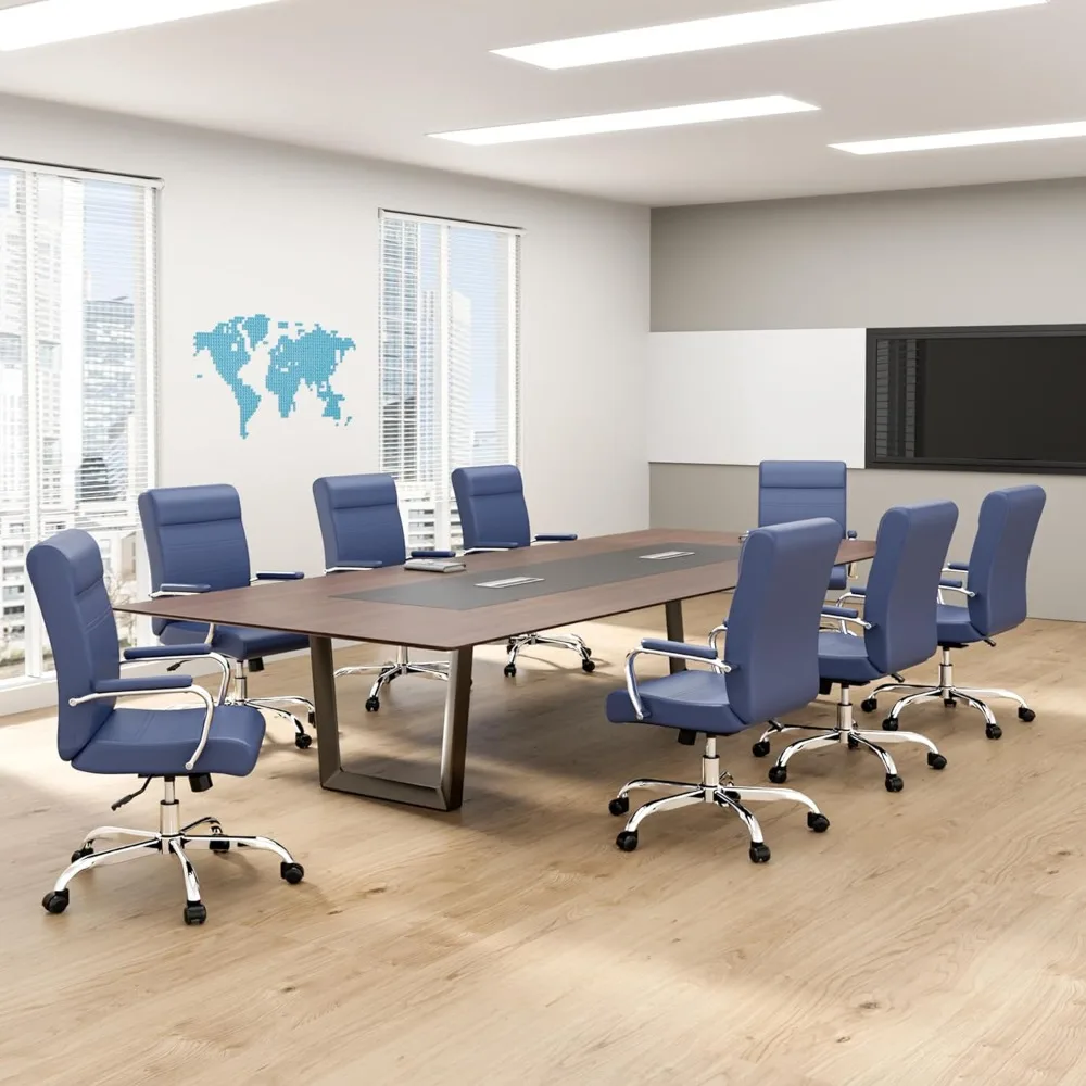 Office Desk Chair, Conference Room Chairs, High Back Ergonomic Home Office Chair, Adjustable Height Swivel Executive Comp