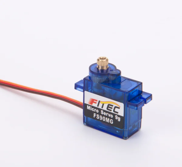 Metal Gear FS90MG Mini Servo 3V Motor Stepper untuk Kit Robot RC Edukatif Anak-anak & Dewasa dengan Servo