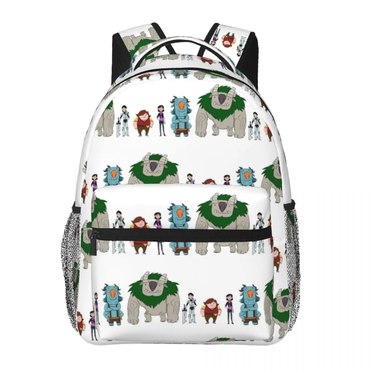 

Trollhunters Group Backpack Student Boys Girls BookBag Kids School Bag Computer Shoulder Bags for Men Women