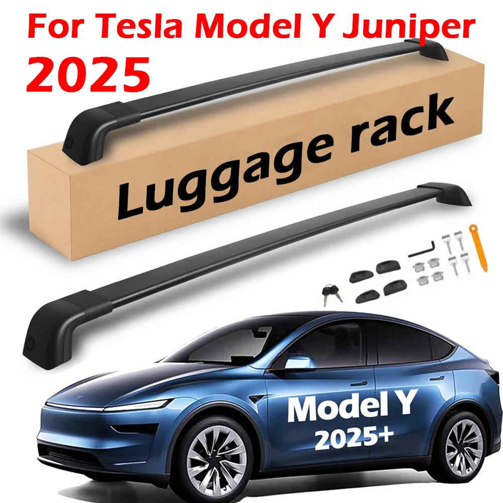 

Roof Rack Cross Bars Fit for New Tesla Model Y Juniper 2025+,Heavy Duty Heavy Duty Aluminum Roof Rack Accessories