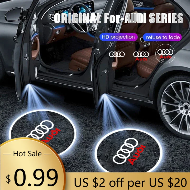 

Hub Caps2Pcs HD Car Welcome Light LED Lasers Car Door Projection Lamp For Audi A1 A2 A3 A4 A5 A6 A7 A8 Q1 Q2 Q3 Q4 Q5 Q6 Q7 Q8 T