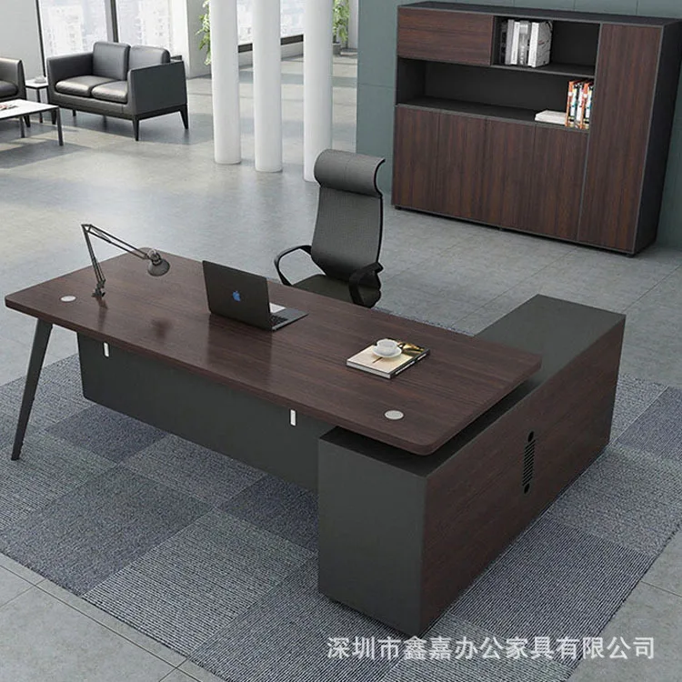 Office furniture, simple and modern boss table, large class desk, president table, manager, supervisor , boss office