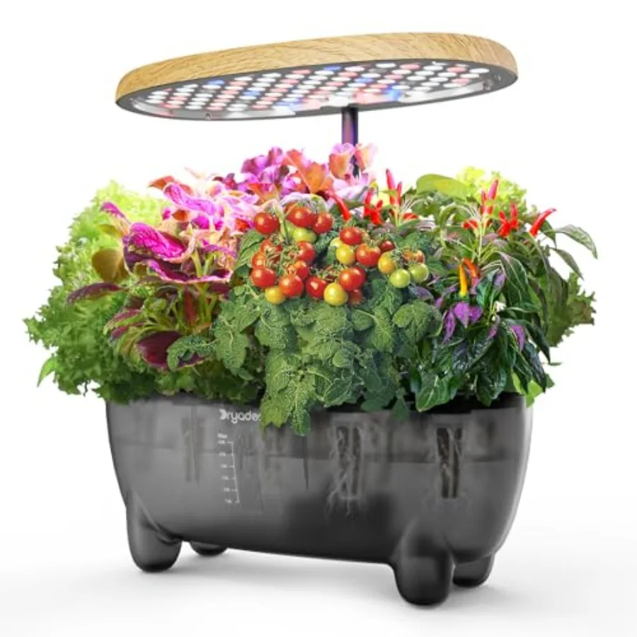 

Система гидропоники на 12 капсул для выращивания растений в помещении, домашний сад для трав с LED-лампой для роста, умный водяной насос, набор для проращивания растений без семян