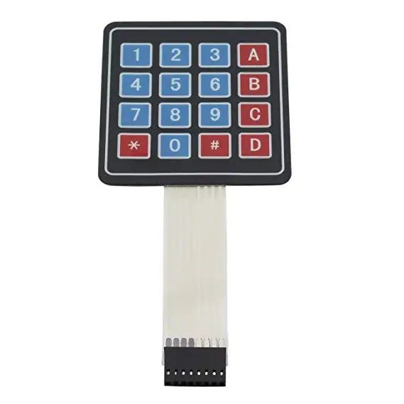 2pcs/lot New 16 Key 4 x 4 Membrane Switch Keypad 4x4 4*4 Matrix Array Matrix keyboard