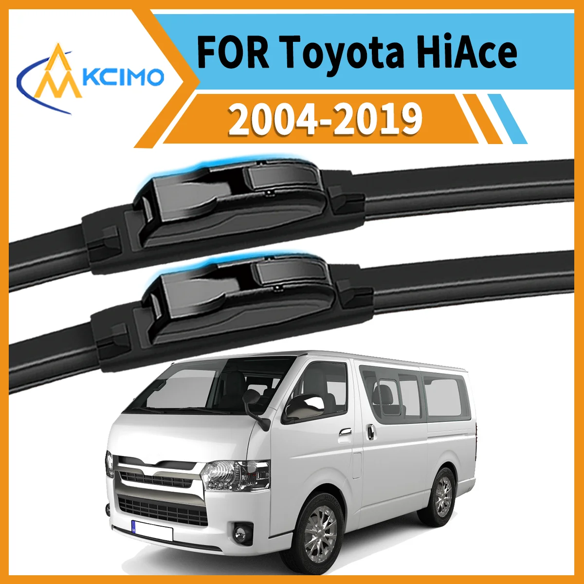 

2PCS High-Performance Wipers Designed for Toyota HiAce H200 2004-2019 All-Weather Clarity Durable Frame Safe Driving Essential