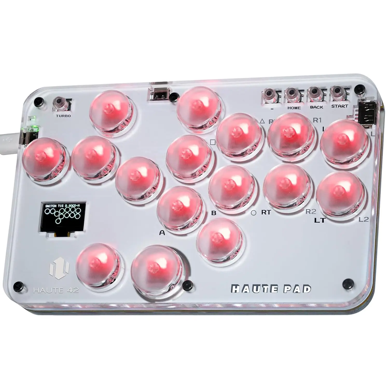 Arcade Stick S16 All-Button Controller with RGB & Turbo, Hot Swap for PC/PS3/PS4/Switch/Steam