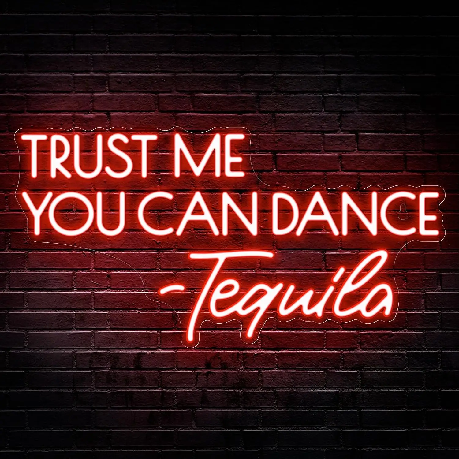 Trust Me You Can Dance Tequila Neon Sign USB LED Neon Light for Home Bar Party Club Restaurant Wall Art Decor Gift Night Light