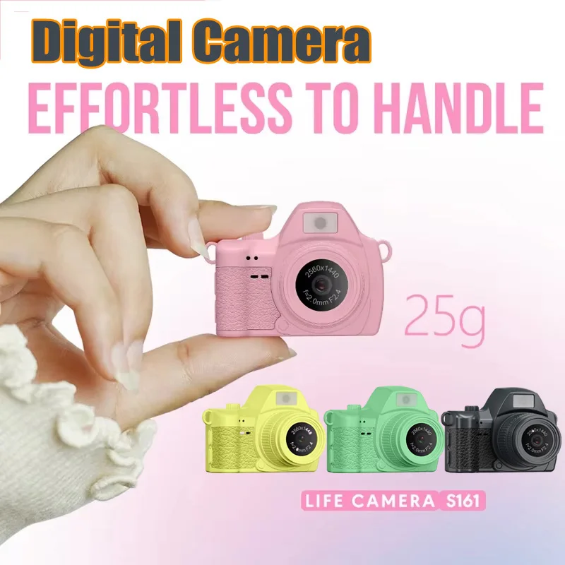 

Цифровая камера Lenovo в винтажном стиле, миниатюрная портативная видеокамера размером с палец, из АБС-пластика, для студентов, для видеоблогов, подарок, разноцветный брелок