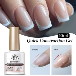 BORN PRETTY 10ml Jelly Nude Quick Extension Gel Nail Polish Quick Building Nail Strengthener Gel Thickening Manicure