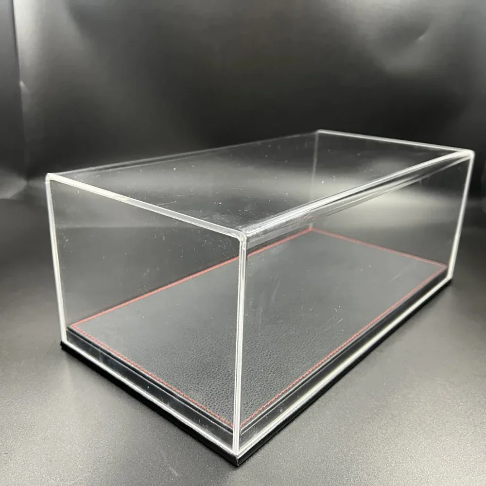 In Stock 1:18 Scale Car Model Acrylic Leather Display Box Dust Cover Base Figure Display Box