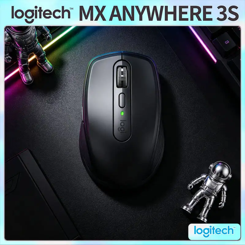 Productivity MX Anywhere 3S - 8K DPI, MagSpeed Scroll, 3-Device Connect, Perfect for Book Marketing Plan Daily Task List