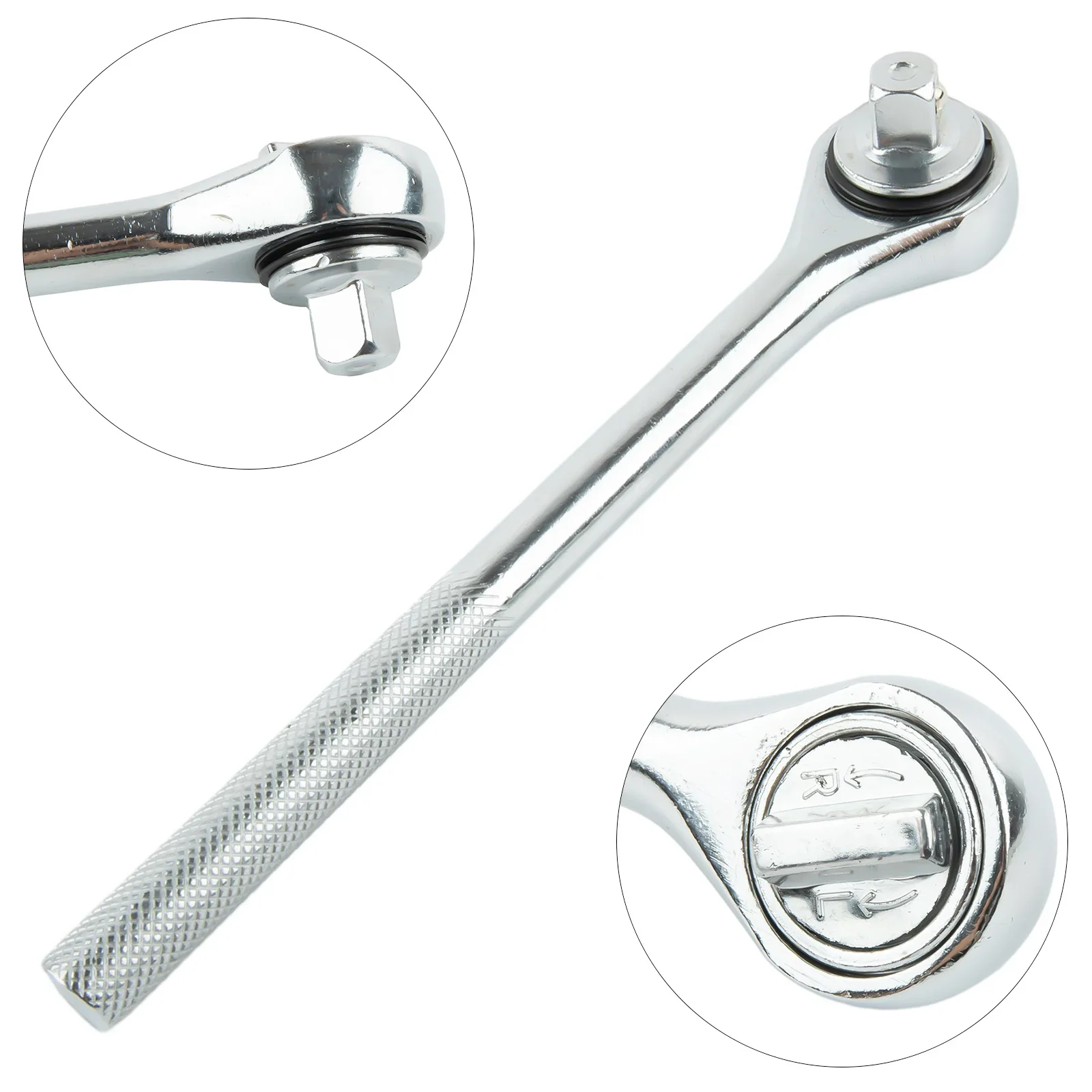 1/4 3/8 1/2 High Torque Ratchet Wrench Socket Quick Release Square Heads Spanner For Cars Boats Trucks Maintenance Tools -Parts