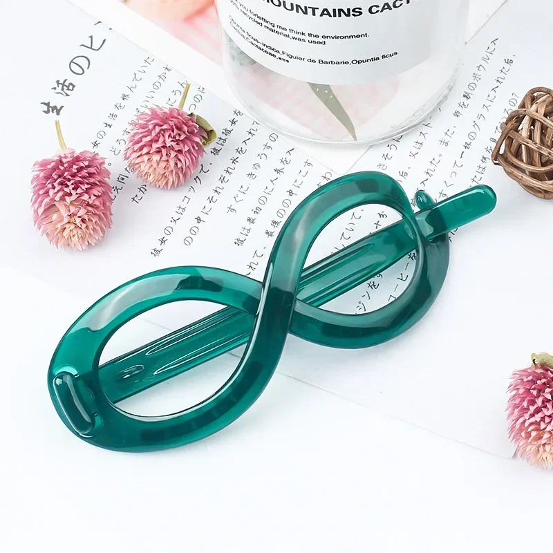 Geléia grande cruz tubarão grampo de cabelo para mulheres, massa frita, plástico, claro, geométrico, elegante garra, caranguejo, grosso, menina, verão