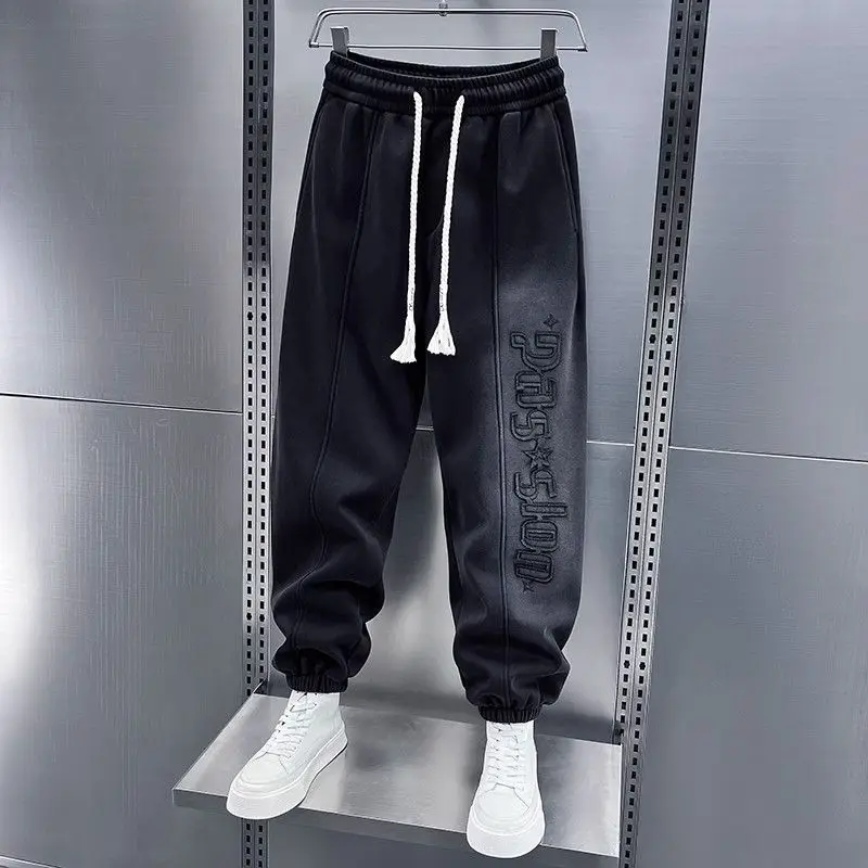 

Spring Trendy Brand New Casual Pants Men's Ties Sports Sweatpants Loose and Versatile Teen Harem Pants