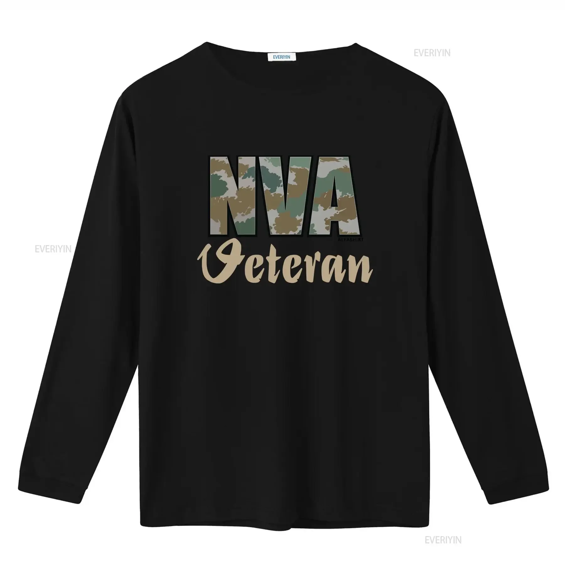 NVA Veteran GDR Soldier Area Camouflage Fan T Shirt Military Style Print for Patriotic Wear vintage Washed Stylish streetwear