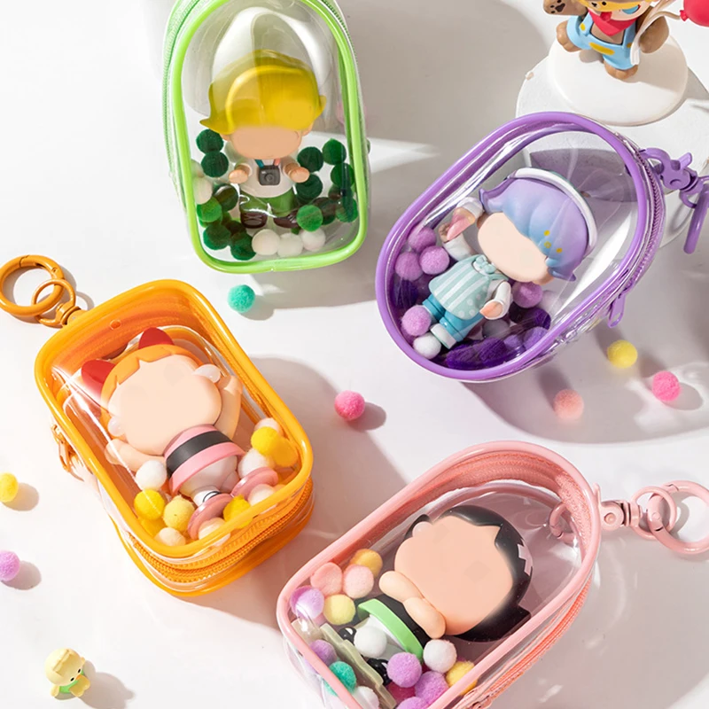 Jewelry Storage Box Transparent Storage Bag Mystery Box Keychain Bag Storage Box Thickened Wallet Cute Doll Display Outdoor Bag