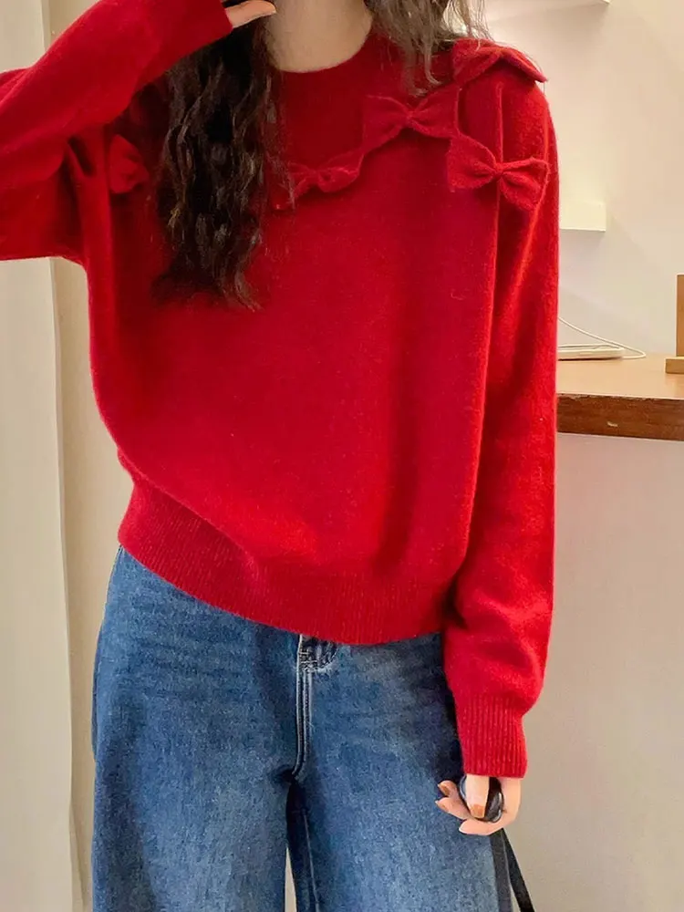 Chique, modieuze gebreide trui met Ne Cover Long Sve Zachte, comfortabele, casual, veelzijdige top met knoopontwerp