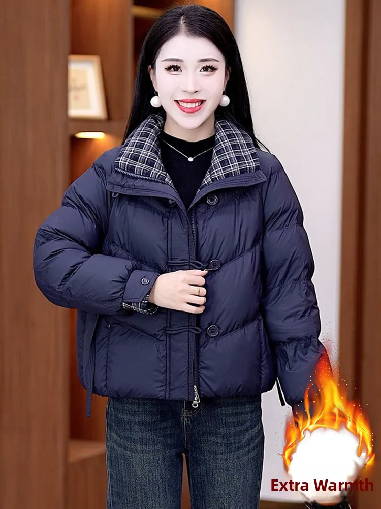 Faionable Thiened Winter Jaet Damesjas Sli Duurzaam Katoen Gewatteerde Ritssluiting ort Sle Koreaanse versie