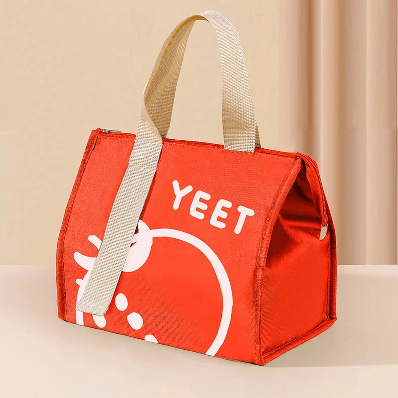 Tragbare Thermo-Lunchbox-Taschen für Damen und Kinder, zur Aufbewahrung von Lebensmitteln, Handtaschen, Reise-Picknick-Beutel, isolierte Kühlbox, Bento-Tasche – Detail 18