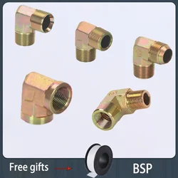 Hydraulische Fittings 90 Graden Elleboog Vrouwelijke Buitendraad Carbon Staal Bsp 1/4 3/8 1/2 3/4 1 