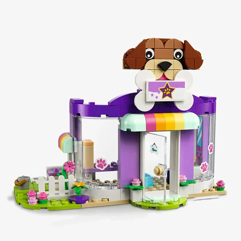 227PCS City Doggy Puppy Day Care Center Building Block Bricks Model Compatible 41691 Toys for Girls Friends Children Gifts