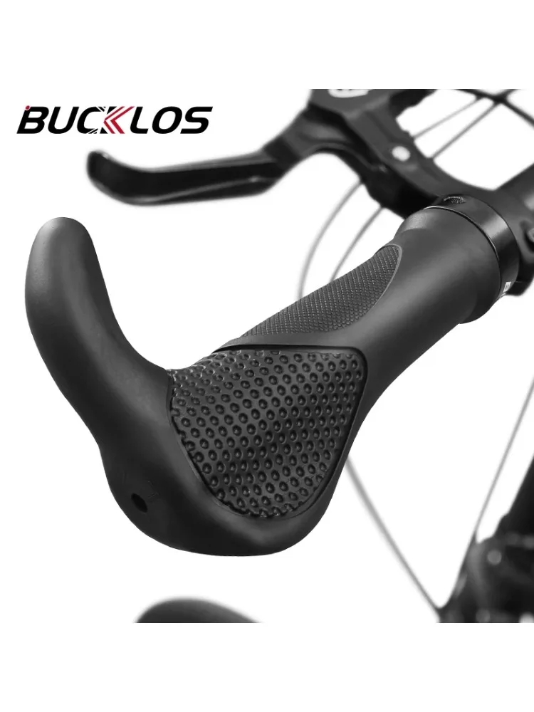 AliExpress BUCKLOS Ergonomics Bike Grips Rubber Bike Handlebar Grips Lockable Bicycle Handles Shock-absorbption MTB Cuffs with Extended Bar