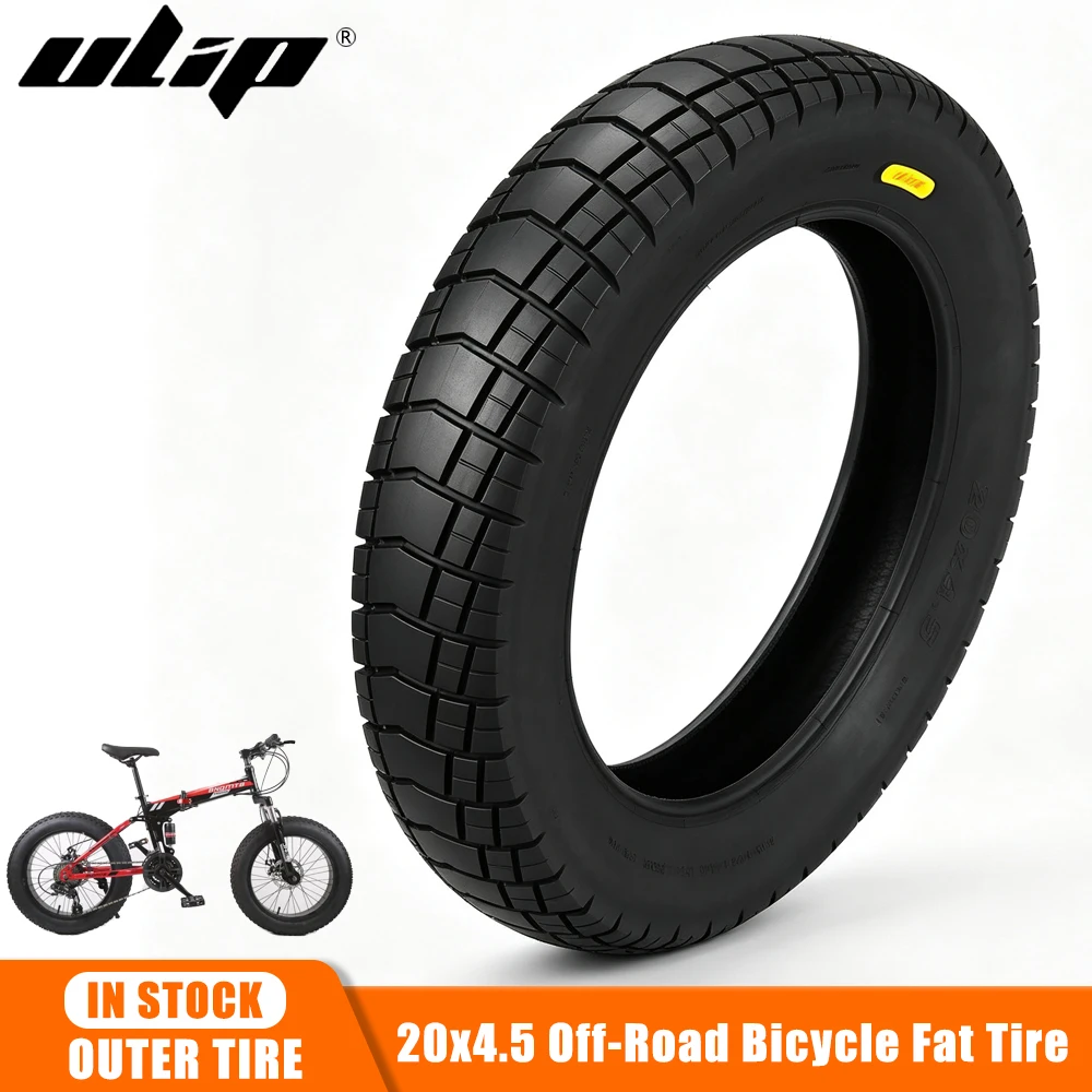 Ulip 20x4.5 Fat Tire Front Rear Wheel Anti-Slip MTB Bicycle City Road Tire for Electric Beach Bike Snowmobile Replacement Parts