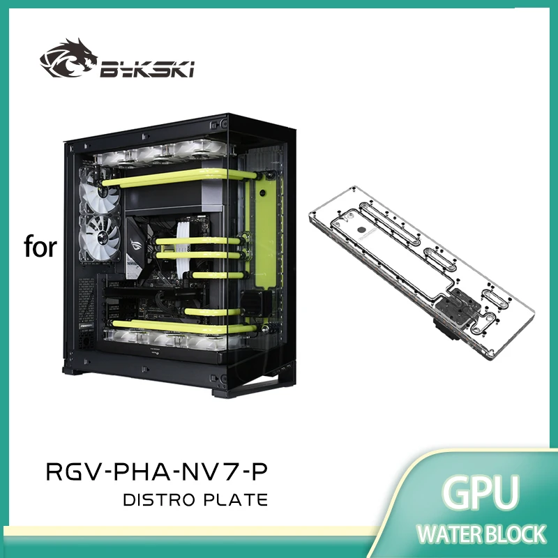 

Bykski RGV-PHA-NV7-P Acrylic Distro Plate /Board Reservoir for PHANTEKS NV7 Computer Case /Water Cooling System /Combo DDC Pump