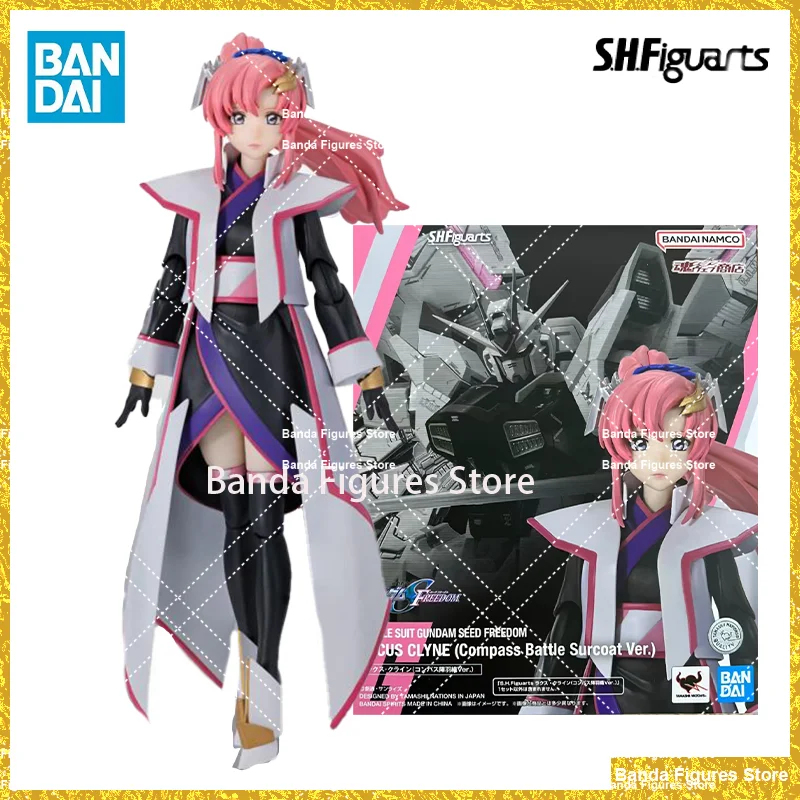 

Оригинальный BANDAI S.H.Figuarts SHF Lacus Clyne (Compass Battle Surcoat Ver.) В наличии аниме-экшн-коллекция фигурок модель игрушки