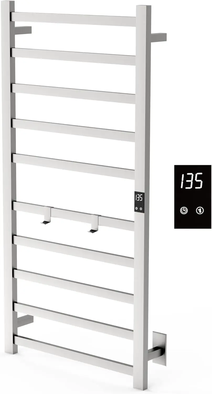 Electric Towel Warmer |  with Timer & Temperature Multi-Level Adjustments | Hardwired