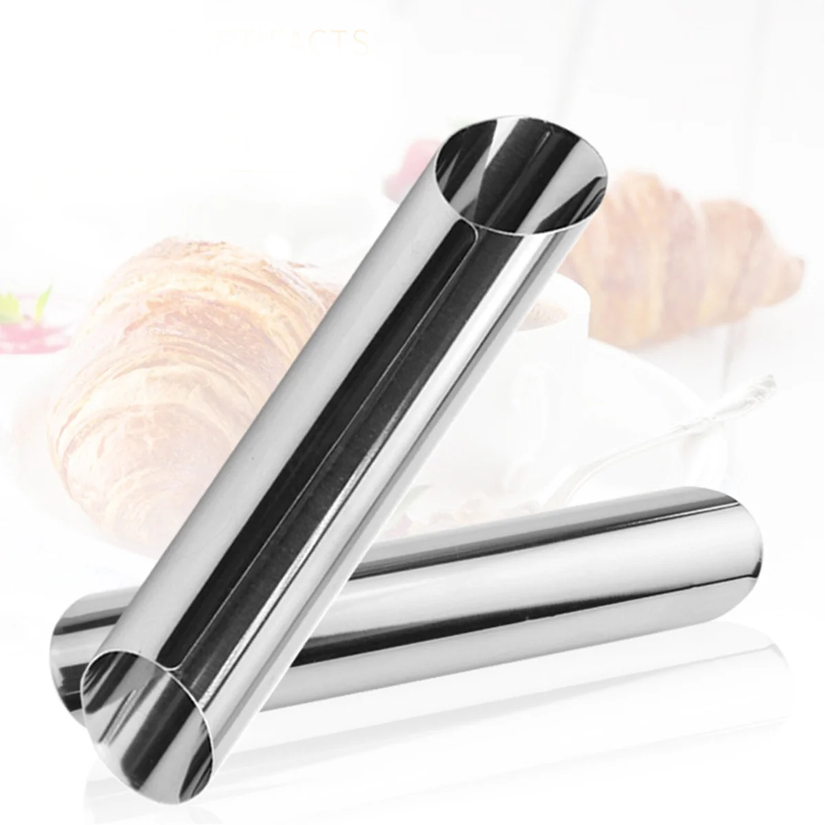 

3pcs Stainless Steel Baking Molds For Cannoli Cupcake Croissant Pastry Tools Reusable Oven Safe Kitchen Bakeware Supplies