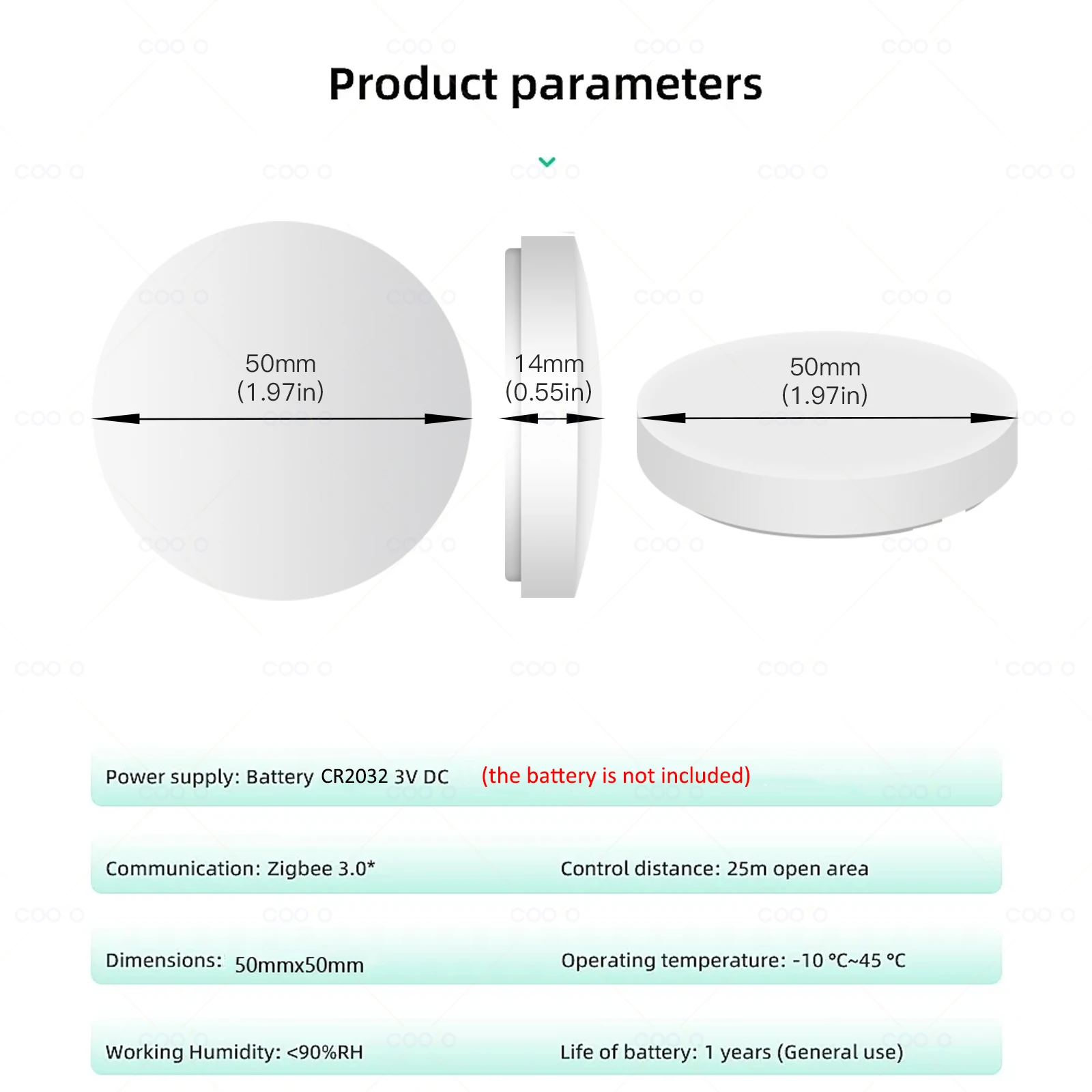 Interruptor de escena de botón inteligente Tuya ZigBee, enlace inteligente, control remoto inalámbrico, automatización alimentada por batería,