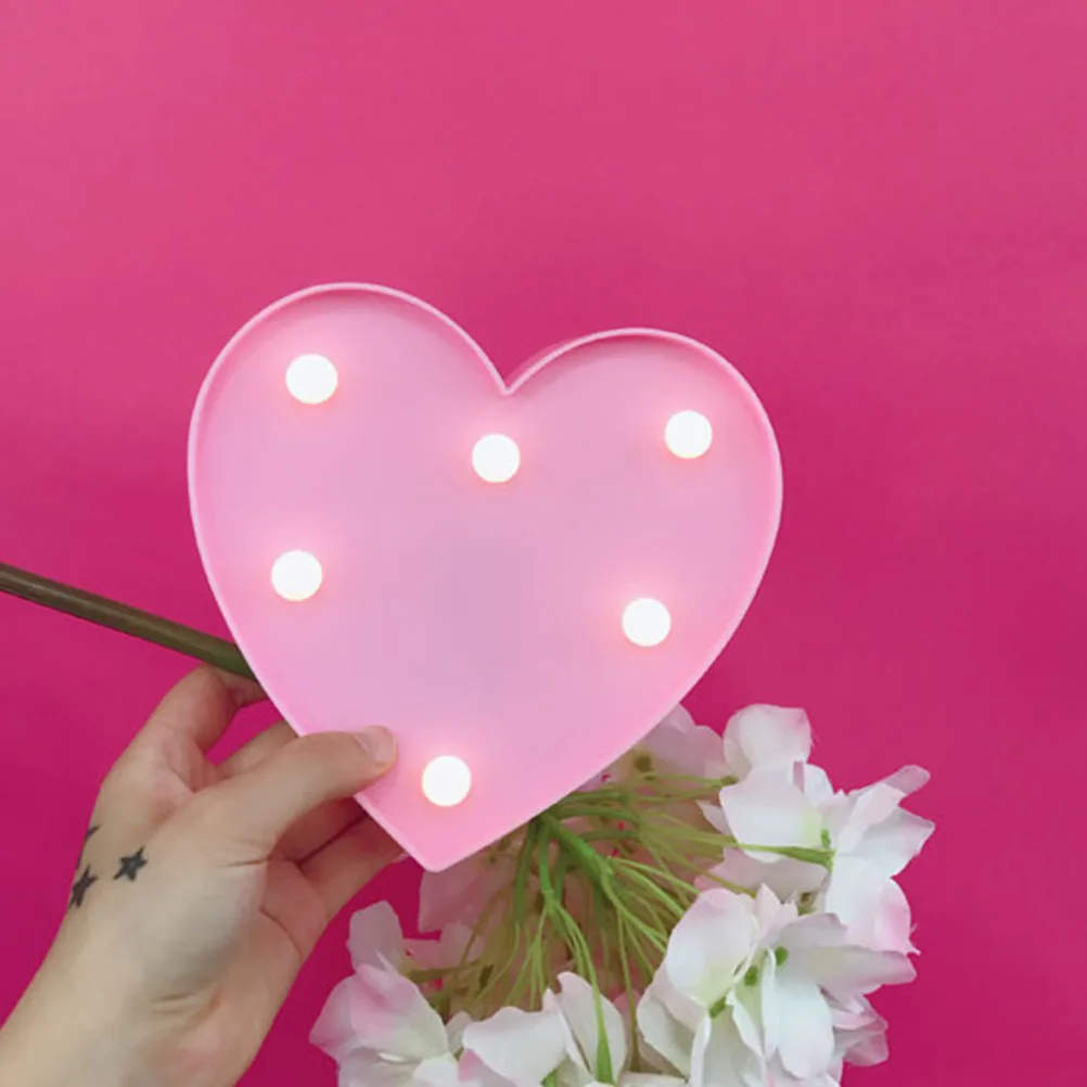 1pc Led Nachtlicht Liebe Herz Form Dekorative Lampe Valentinstag Geschenk Schlafzimmer Wohnzimmer Zimmer Langlebig Tragbare