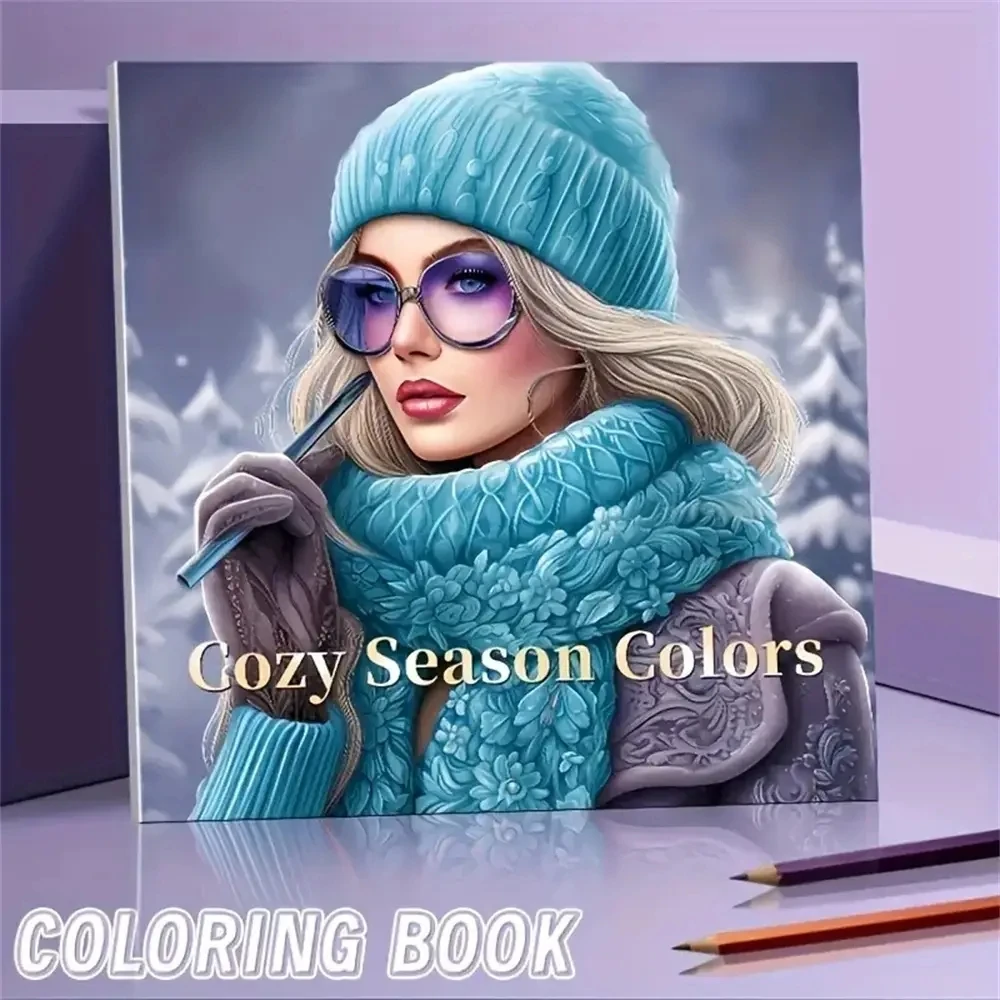 1pc Art Coloring Book 22 Page Coloring Books Gift For Birthday Party Relieve Stress Kill Time Graffiti Painting Drawing Art Book