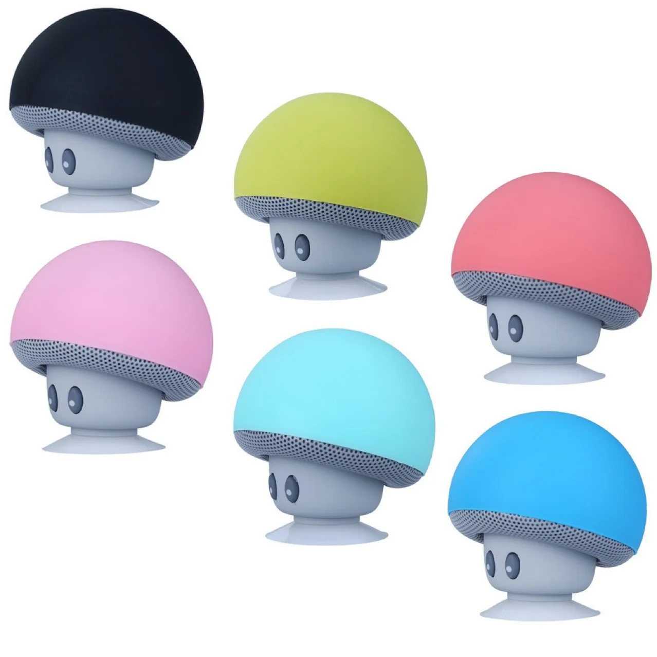 Mushroom head portable small stereo wireless bluetooth speaker cartoon, mobile phone notebook stereo, suction cup waterproof bat
