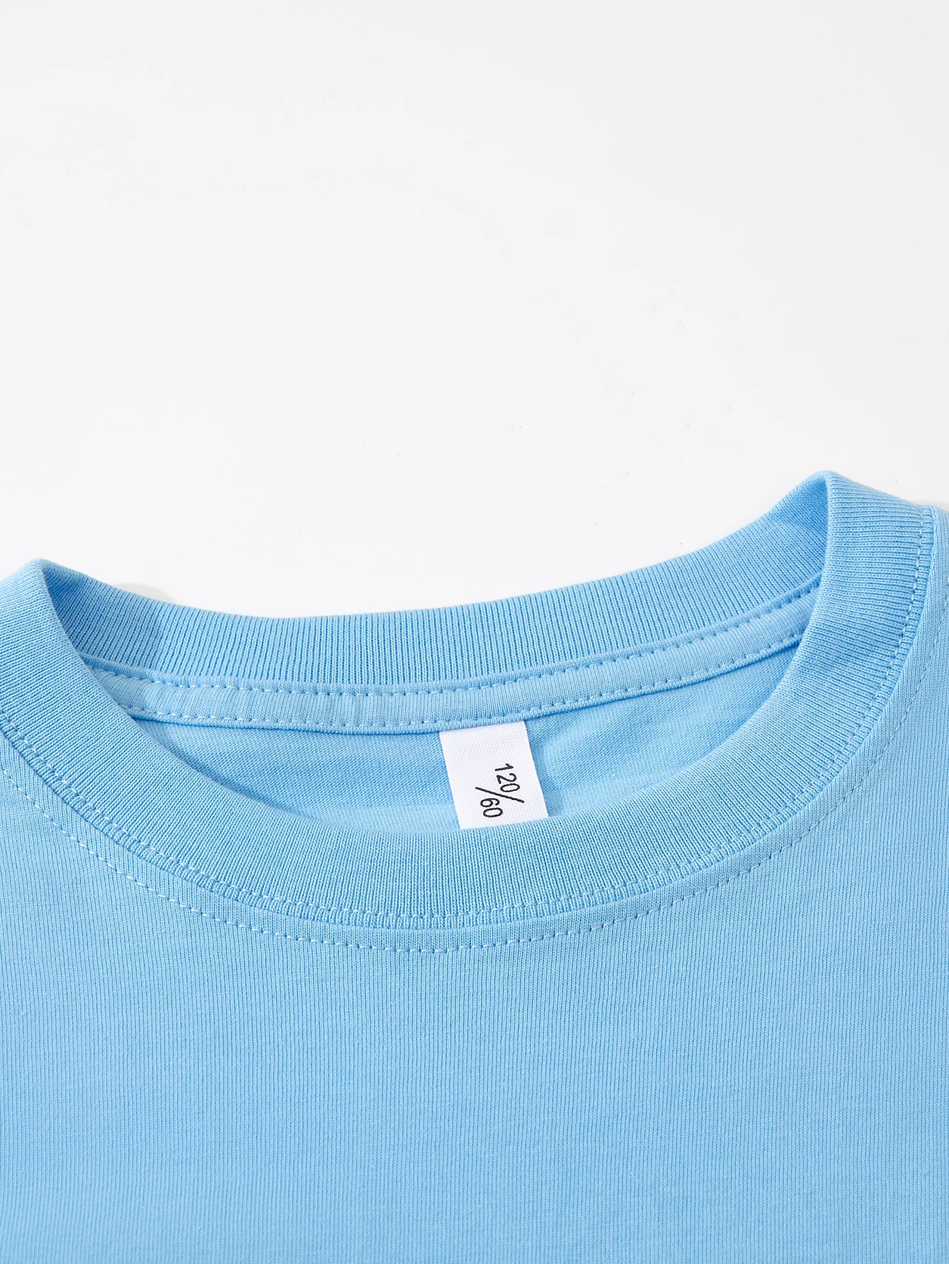 6-Pack Big Kids Pure Cotton Long Sleeve Tees, Solid Basic Crew Neck Shirts, Soft & Washable, Multi Colors Available