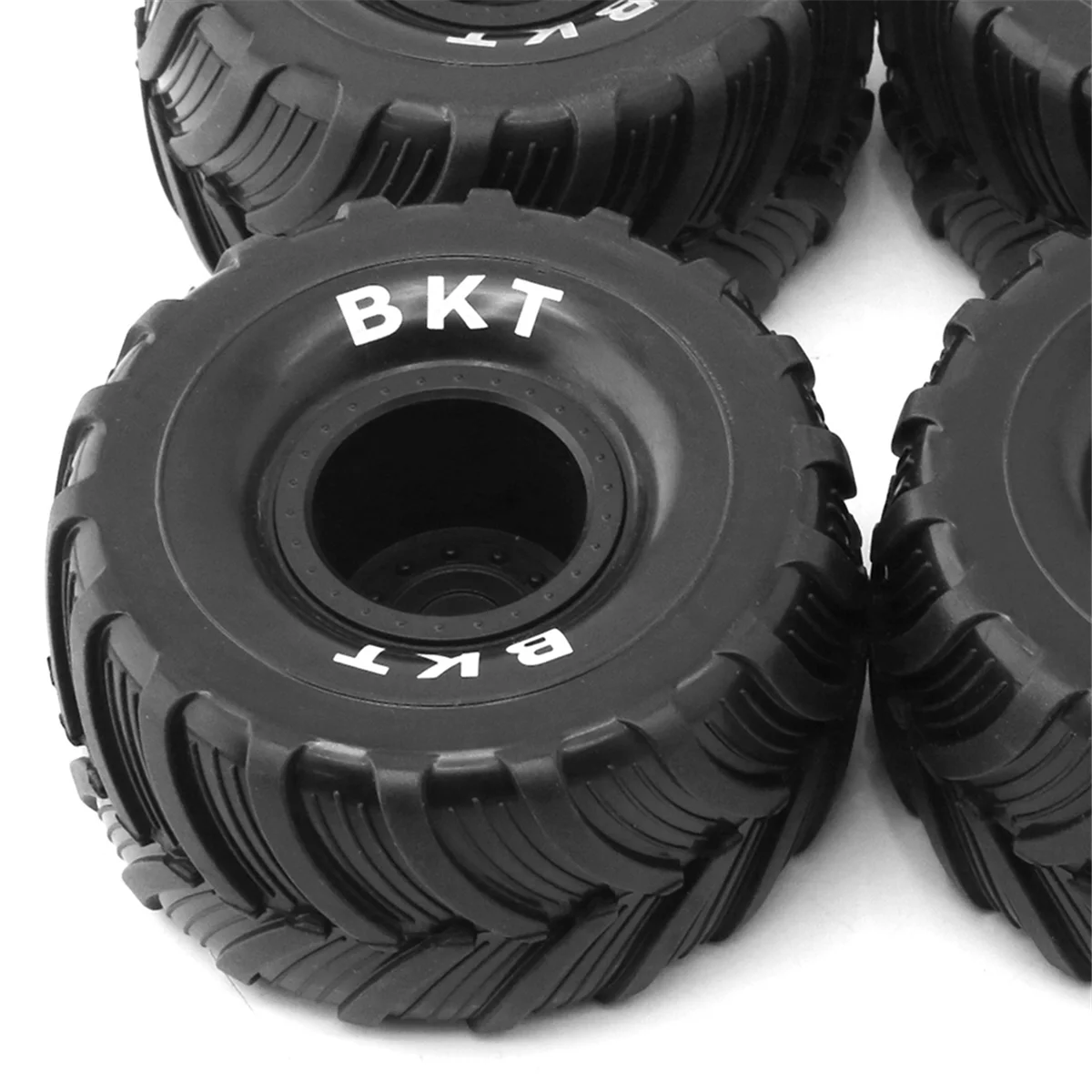 IINBD-4Pc 100mm 1/10 Monster Truck Buggy Pneumatico per 1/18 Losi Mini LMT, Nero