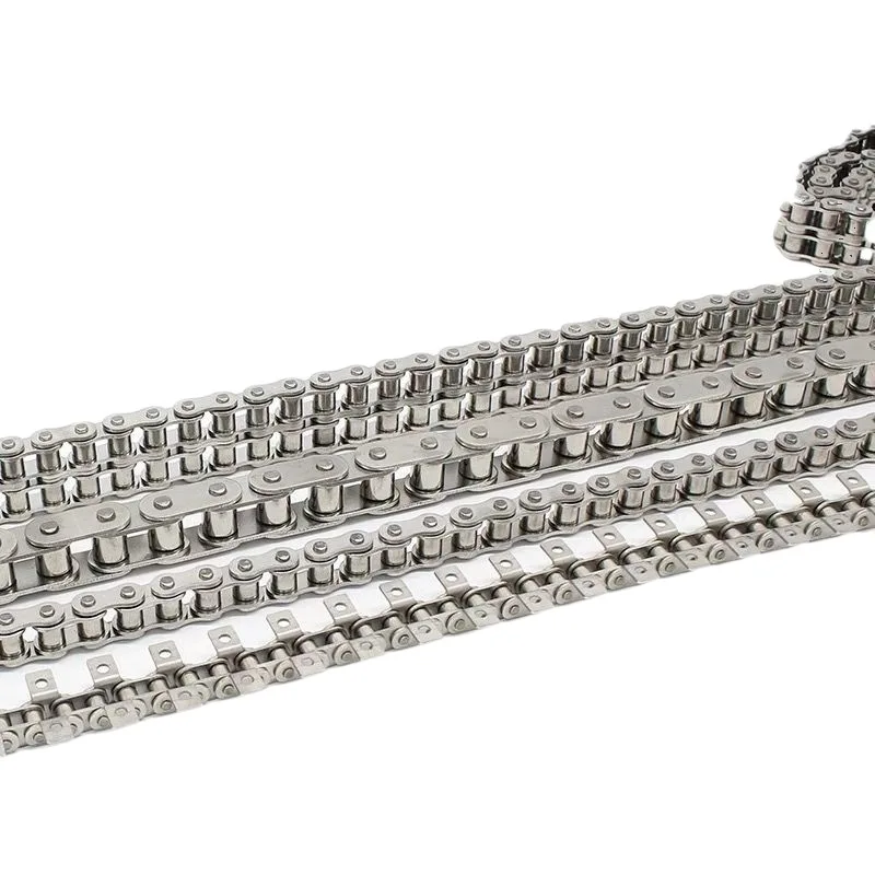 304 Stainless Steel Transmission Single and Double Row Chain 3 Points 06b4 Points 08b5 Points 10a6 Points 12a1 Inch 16a20a