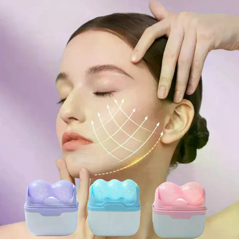 

Double Head Ice Roller For Face Eye Puffiness Migraine Pain Relief And Minor Injury Facial Cold Therapy Massage Roller Skin Care