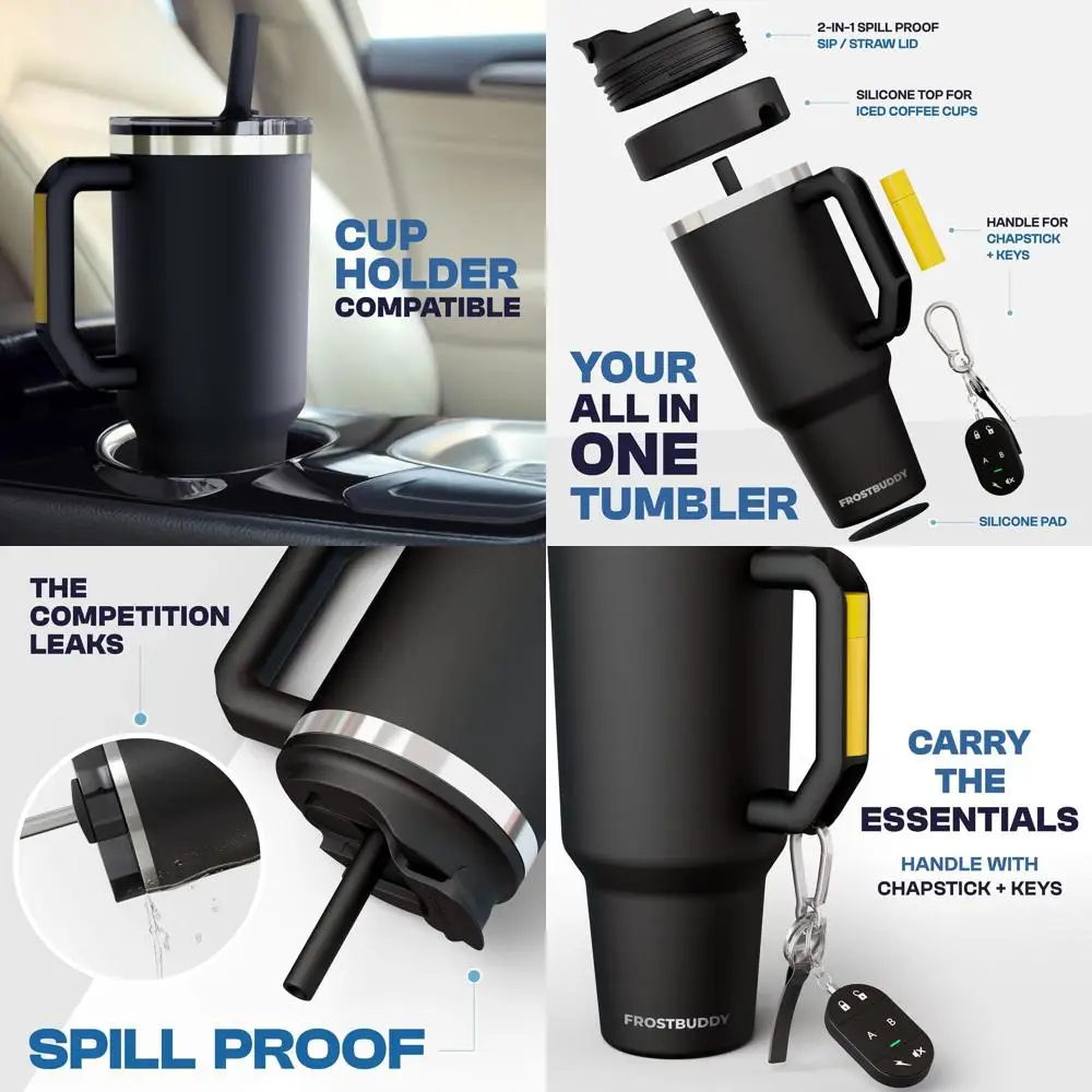 

Lavender 40oz Stainless Steel Vacuum Insulated Tumbler with Lid & Straw - Travel Mug for Men & Women