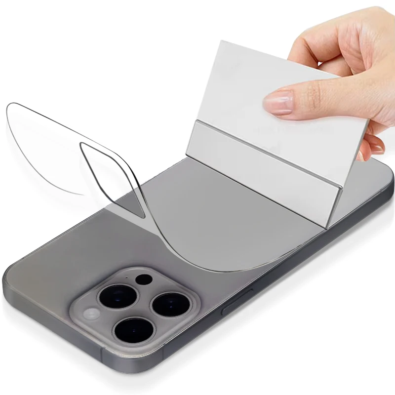 Film Hydrogel arrière pour iPhone 17 Pro Max Air 16 15 14 13 12 11 Plus, protecteur d'écran souple, couverture complète, pas en verre, 4 à 1 pièces