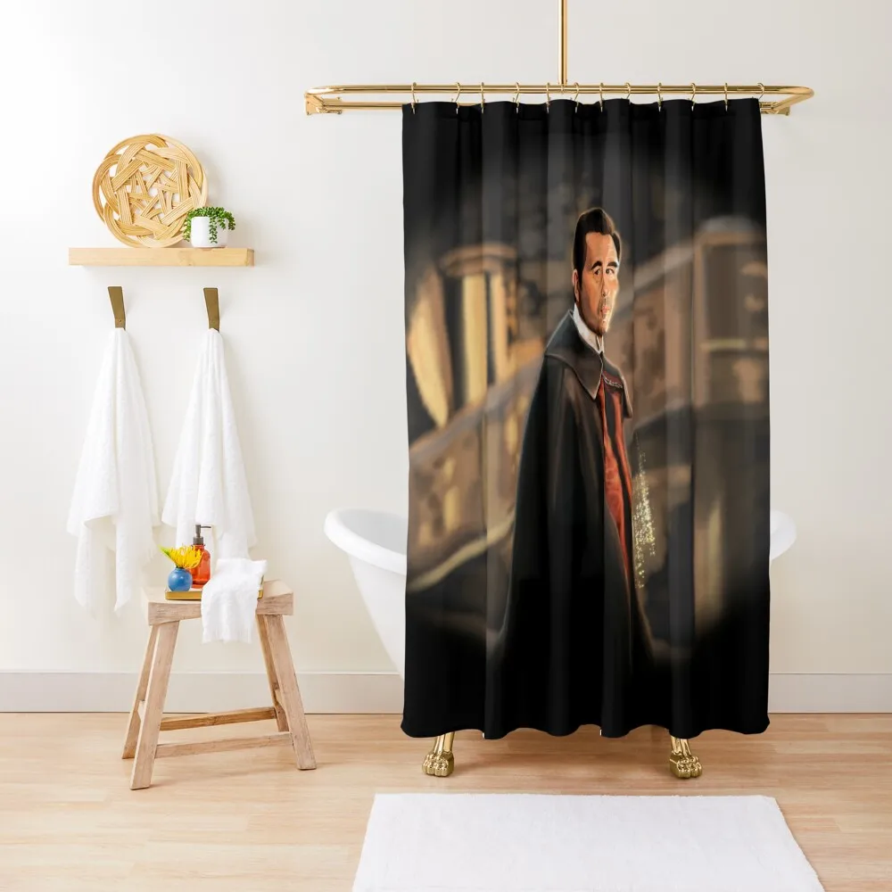 Claes Bang Dracula Painting Shower Curtain In The Bathroom Shower For Bathroom Curtain