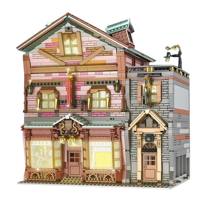 MOULD KING Movie HP 16041 Building Blocks The Magic Joke Shop Model Assembly Bricks Toys 16038 16039 16040 For Collector