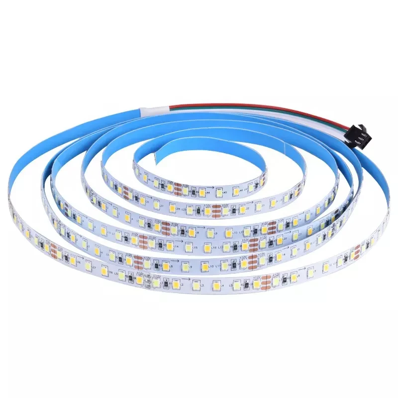 Tira de iluminación LED CCT de doble Color, 120LED, 6000K + 3000K