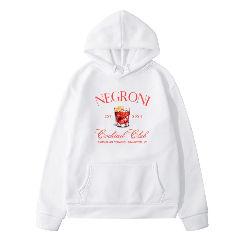 

Negroni Social Club Hoodie Fashion Men Women Clothing Harajuku Vintage Hoodie Unisex Streetwear Cotton Tops Graphic Hoodies