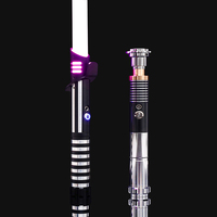Luke RGB Metal Lightsaber Laser Sword Sabre De Luz Kpop Lightstick Flashing Weapon Rave Toys Espada Brinquedos Juguetes Zabawki