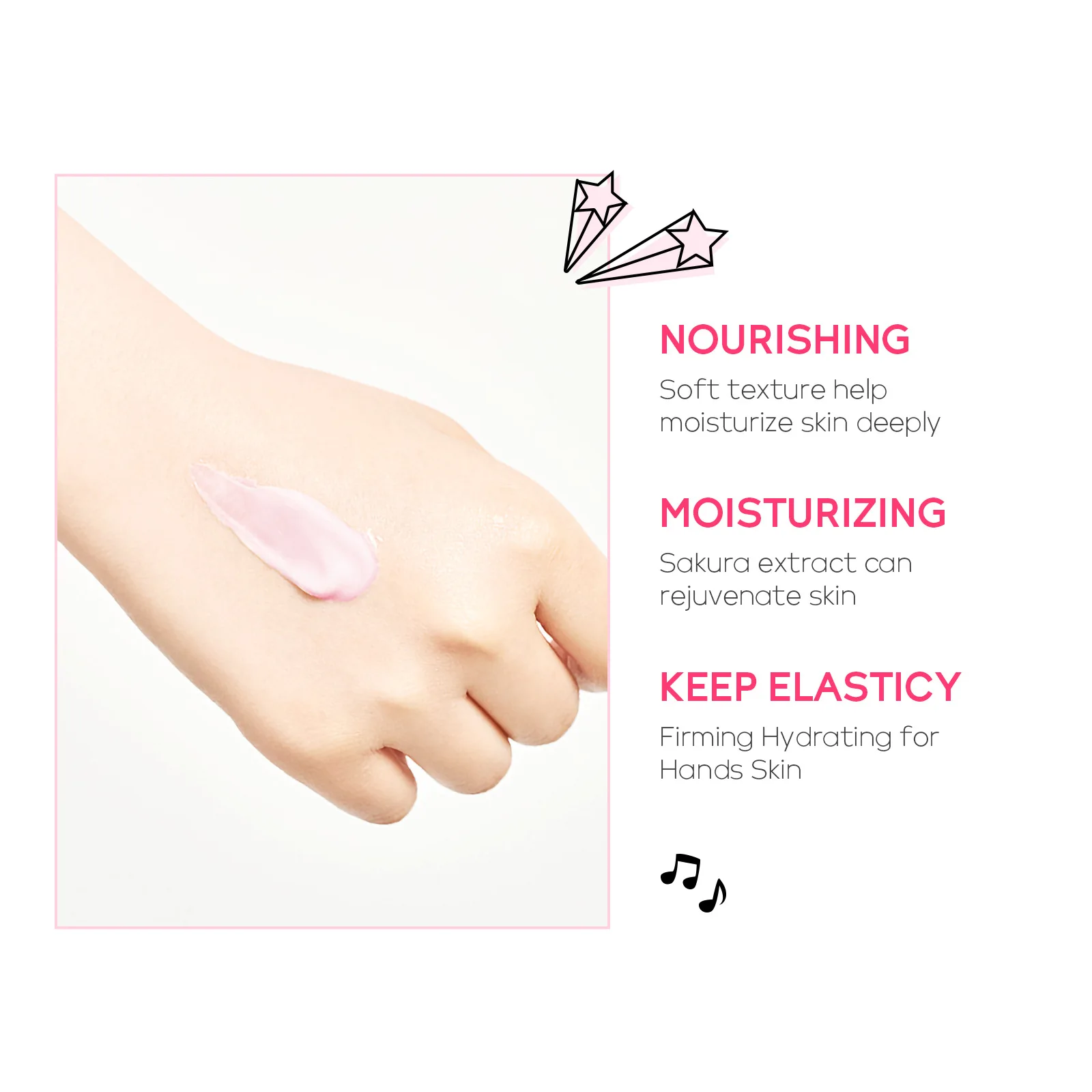 LAIKOU Japan Sakura Hand Cream Moisturizing Anti-chapping Repair Soften Skin Tender Hand Cream Winter Nourishing Skin Care 30g