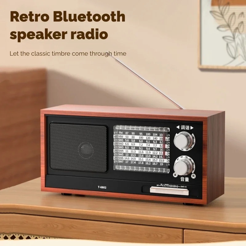 يتم ضبط الراديو لكبار السن يدويًا لبث مكبرات صوت بلوتوث متعددة الوظائف بتردد راديو FM/AM/SW كامل النطاق #2