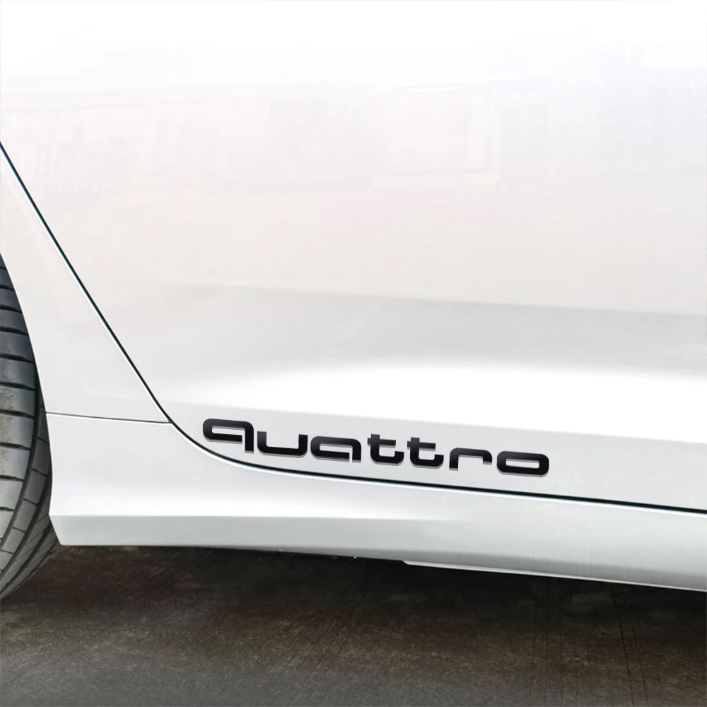 Auto-Aufkleber 3D Aluminium Quattro Emblem Karosserie Heckklappen-Dekoration Aufkleber für Audi TT RS Sline S A4 B8 A3 8P A6 C7 8V B6 B7 S3 SQ5 – Detail 9